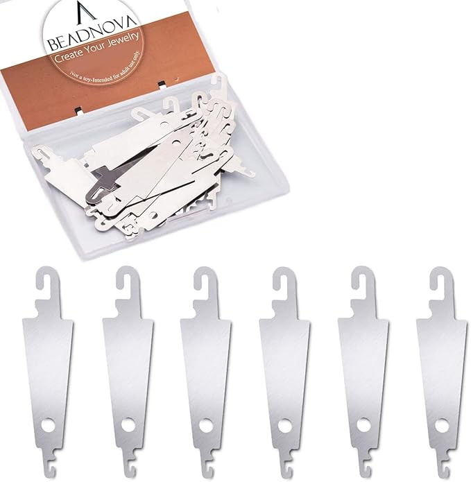 BEADNOVA Needle Threaders 20pcs Stainless Steel Sewing Needle Threader for Hand Sewing Large Eye ... | Amazon (US)