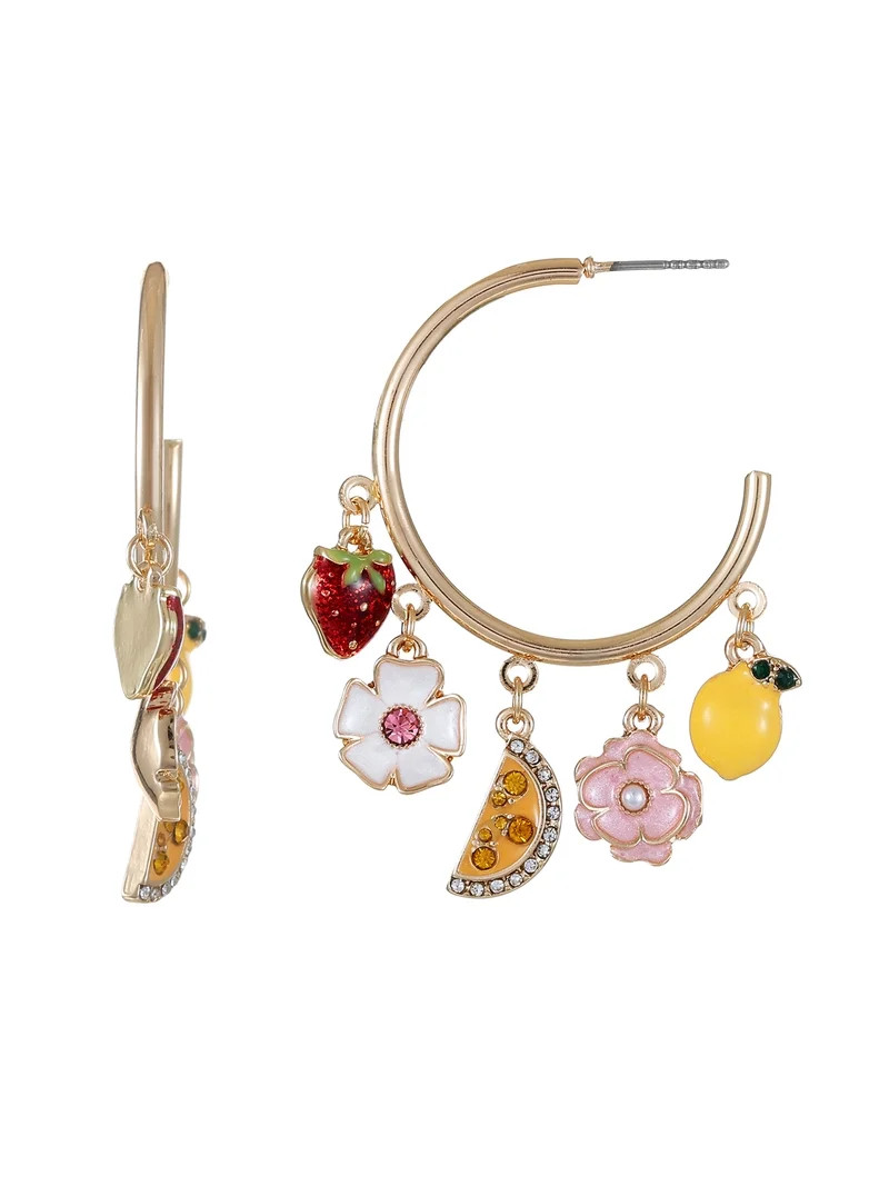 Packed Party Sweet and Tart Charmy Hoop Earrings | Walmart (US)
