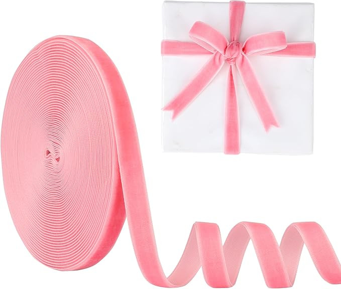 3/8 Inch Velvet Ribbon 10 Yards LVYOUIF Single-Sided Velvet Ribbon Trim Perfect for Christmas Tre... | Amazon (US)