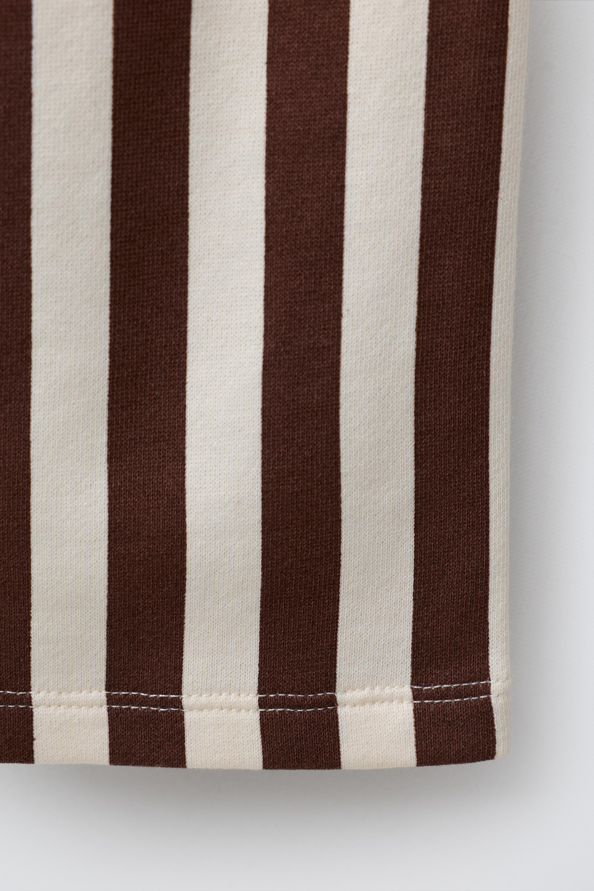 STRIPED SWEATSHIRT CULOTTES | Zara US