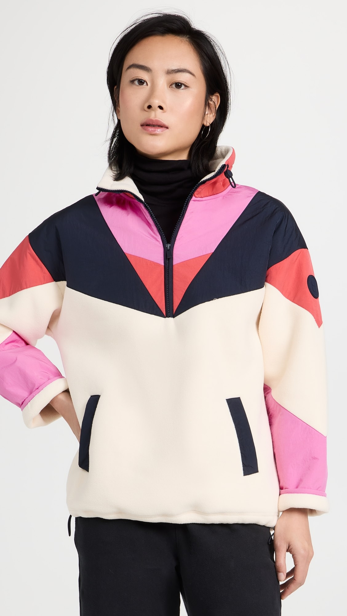 Sweaty Betty Retrogade Colour Block Half Zip Sweatshirt | Shopbop | Shopbop