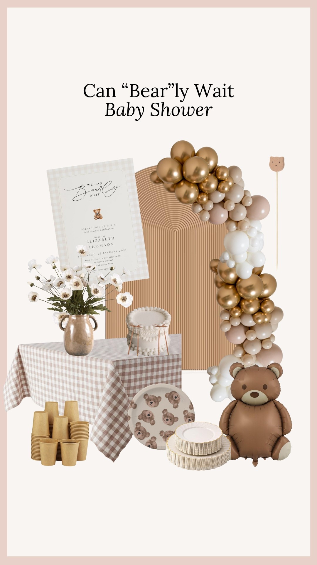 Bear / Can “Bear”ly Wait to Meet You Baby Shower 🐻🤎

#LTKBump #LTKParties #LTKBaby