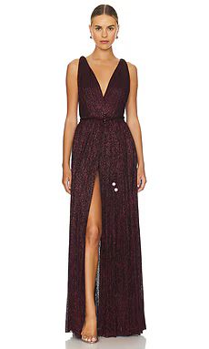 Sabina Musayev Nysa Dress in Plum from Revolve.com | Revolve Clothing (Global)