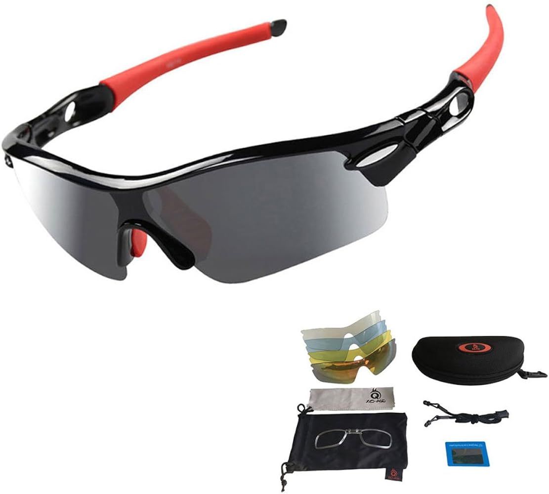 V VILISUN Polarized Sports Sunglasses for Men Women UV400 Cycling Glasses with 5 Interchangeable ... | Amazon (UK)