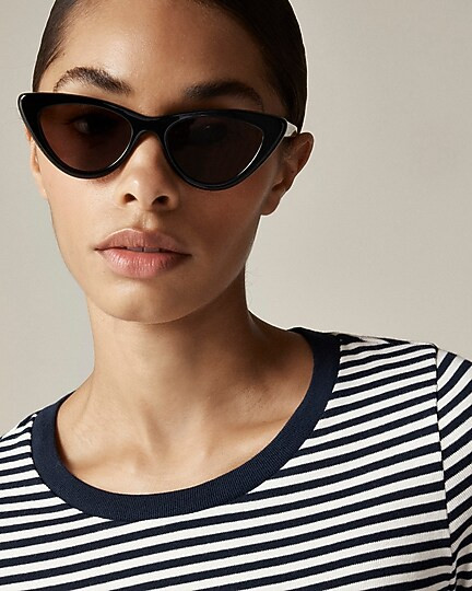 Perfect-fit long-sleeve crewneck T-shirt in stripe | J. Crew US
