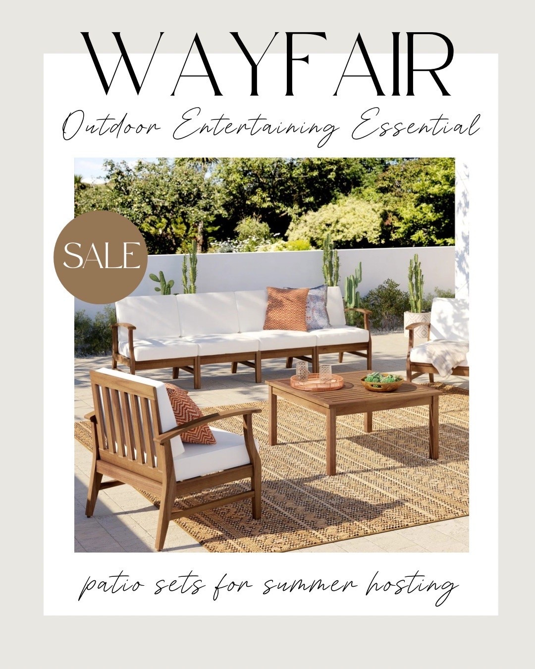 Patio Sets on SALE that you need this summer! ☀️🌴👏🏼

#wayfair #wayfairfinds #patioseason

Outdoor season, outdoor dining, summer living, patio season, garden, front porch, patio refresh, outdoor rugs, summer hosting

#LTKdayinmylife #LTKSeasonal #LTKHome