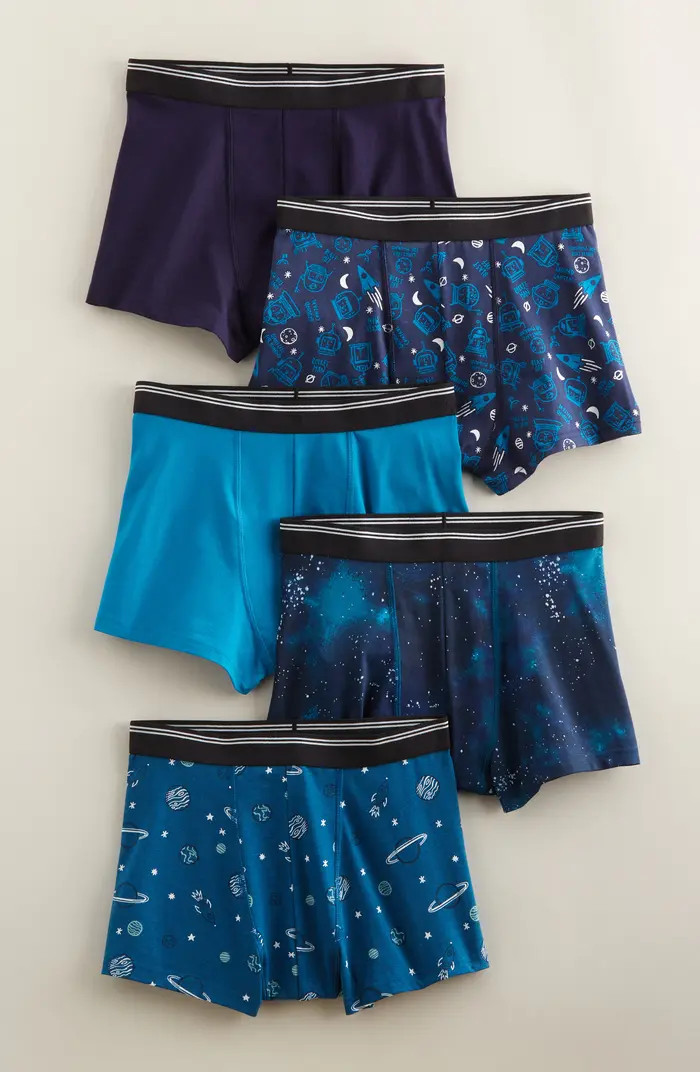 Nordstrom Kids' Assorted 5-Pack Boxer Briefs | Nordstrom | Nordstrom