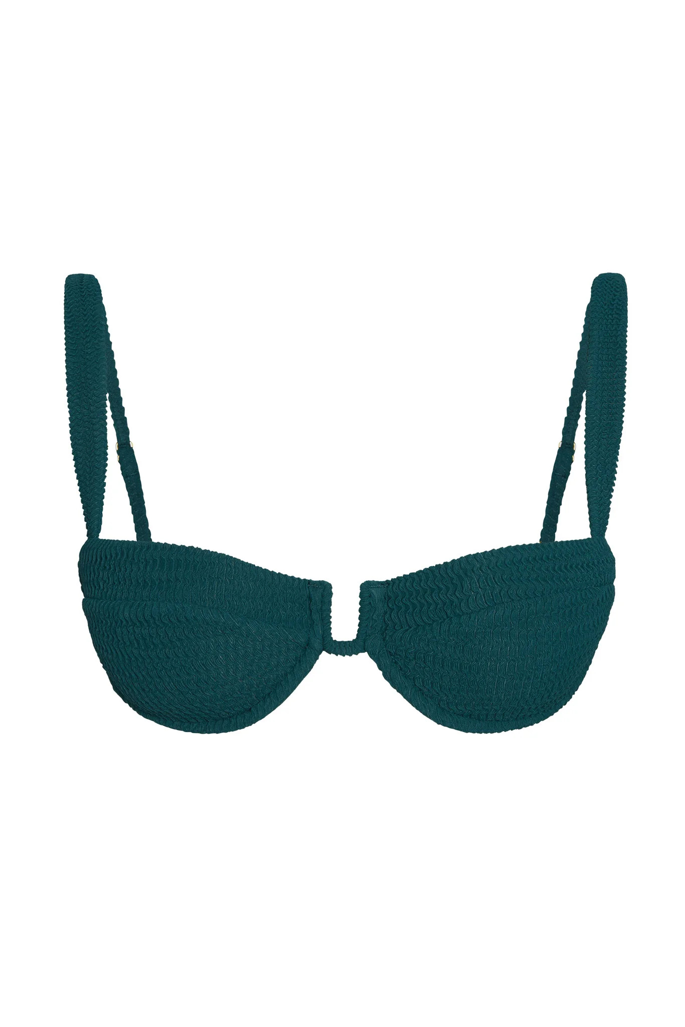 Cala Roja Top - Evergreen Crinkle | Monday Swimwear