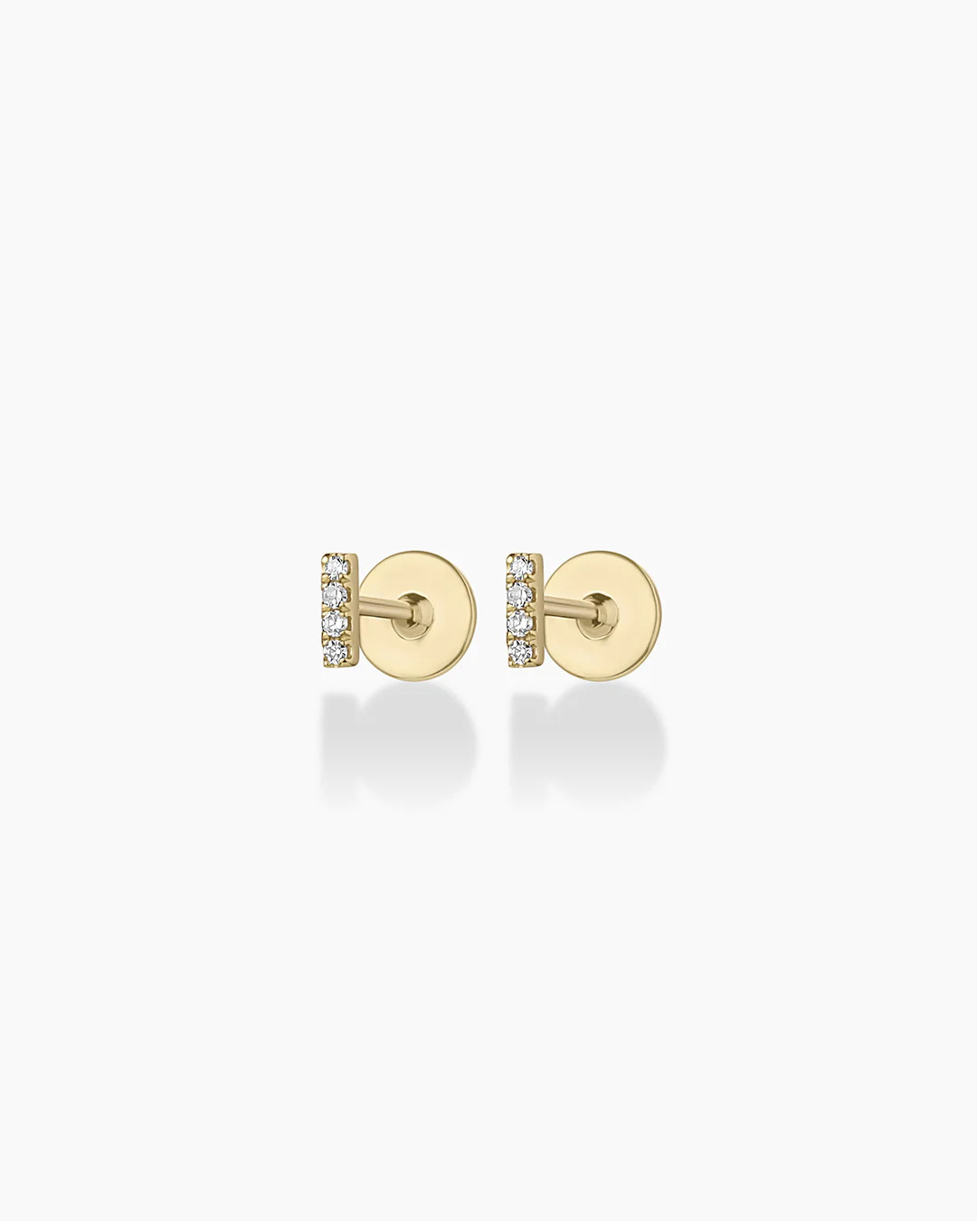 Diamond Pavé Bar Flat Back Studs | gorjana