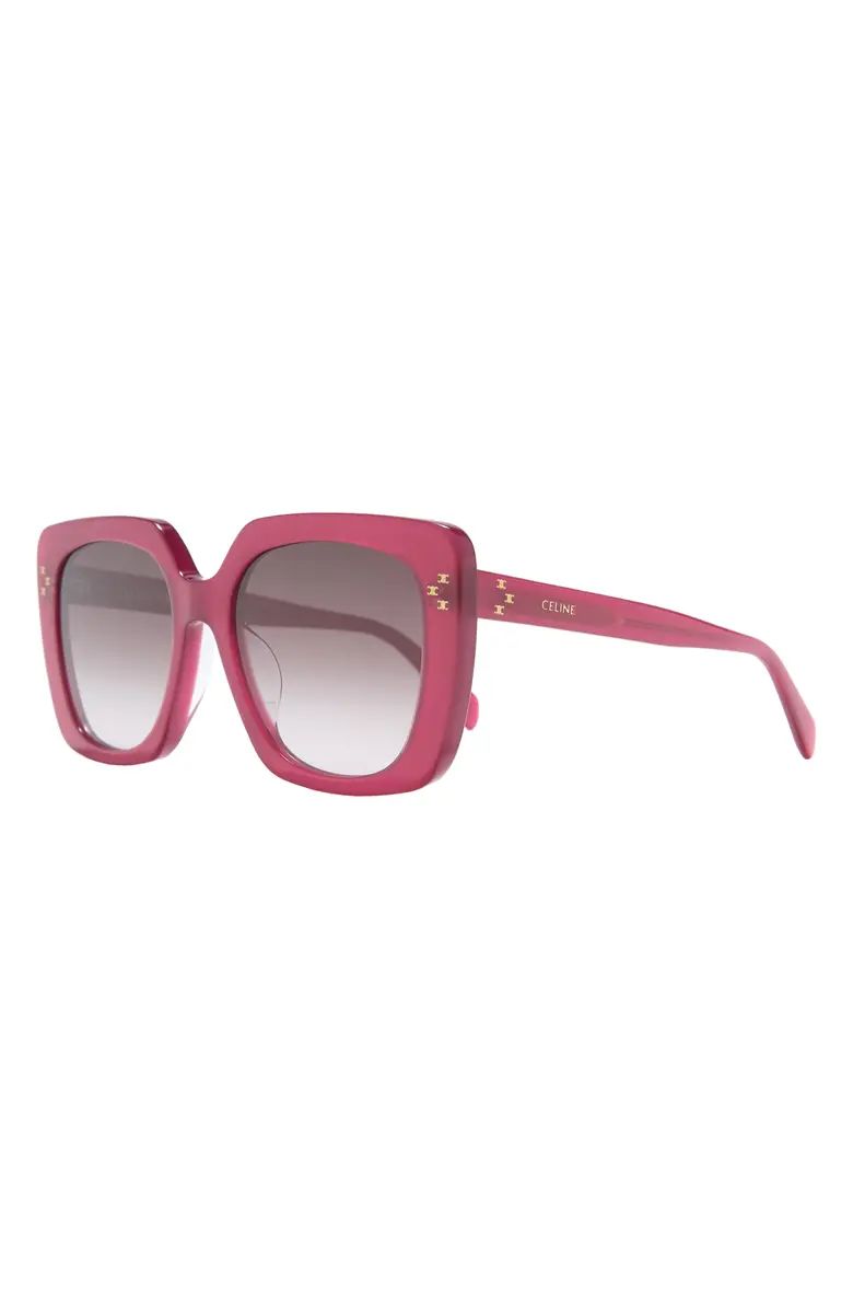 CELINE Mini Triomphe 55mm Round Sunglasses | Nordstrom | Nordstrom