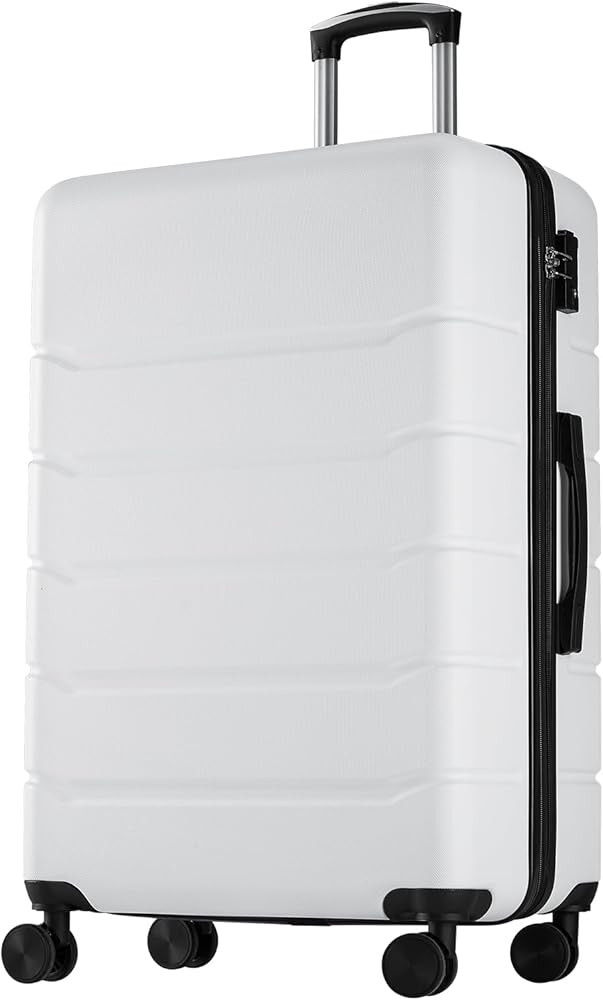 Sweetcrispy 28 Inch Carry on Luggage, Hard Shell ABS Suitcase with Double Spinner Wheels, Lightwe... | Amazon (US)