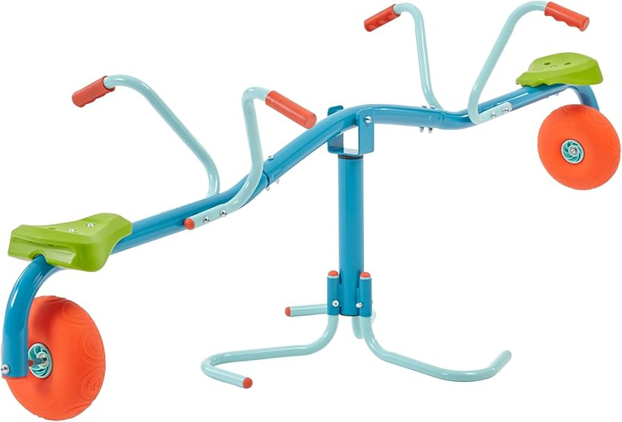 Spiro Spin Teeter Totter - Bounces and Spins 360 Degrees, Blue/Green | Amazon (US)