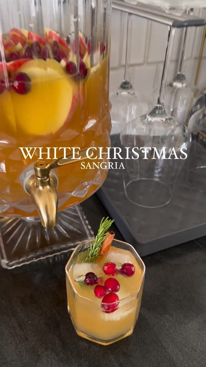 ❄️White Christmas Sangria 

This sangria was a hit on thanksgiving night! Looking forward to making it again for my Christmas party! Highly recommend trying it for yourself! Cheers! 🥂

#beveragedispenser #cb2 #wine #kitchen #home #gifts 
#cocktails #holidayrecipes #tistheseason #holidaycocktail #sangria #christmas


#LTKHoliday #LTKHome #LTKfoodie