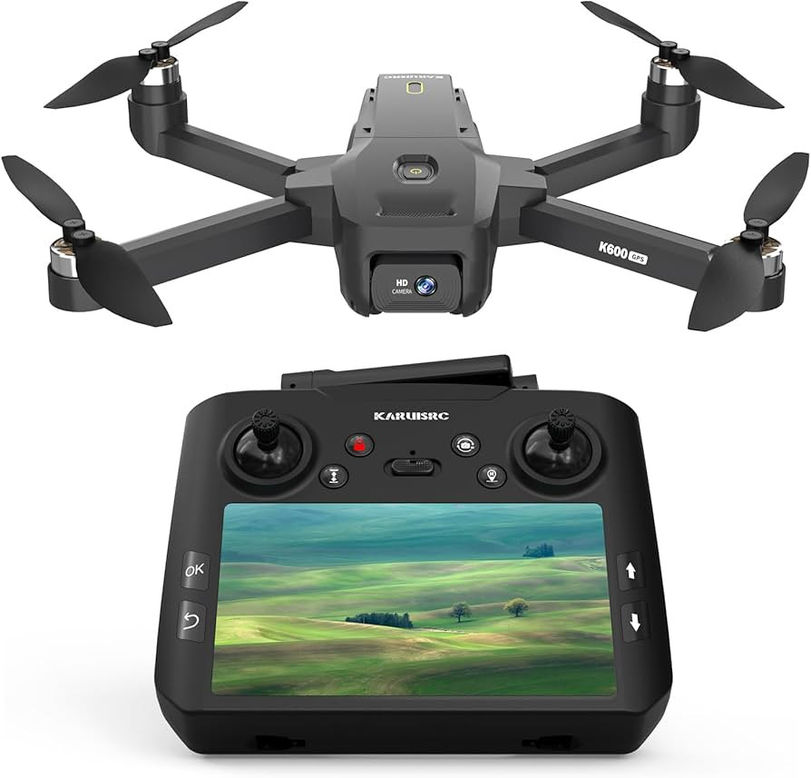 GPS Drone with EIS 4K Camera 4.5" LCD Screen on Controller, FPV Drones Al Track&Orbit Mode with P... | Amazon (US)