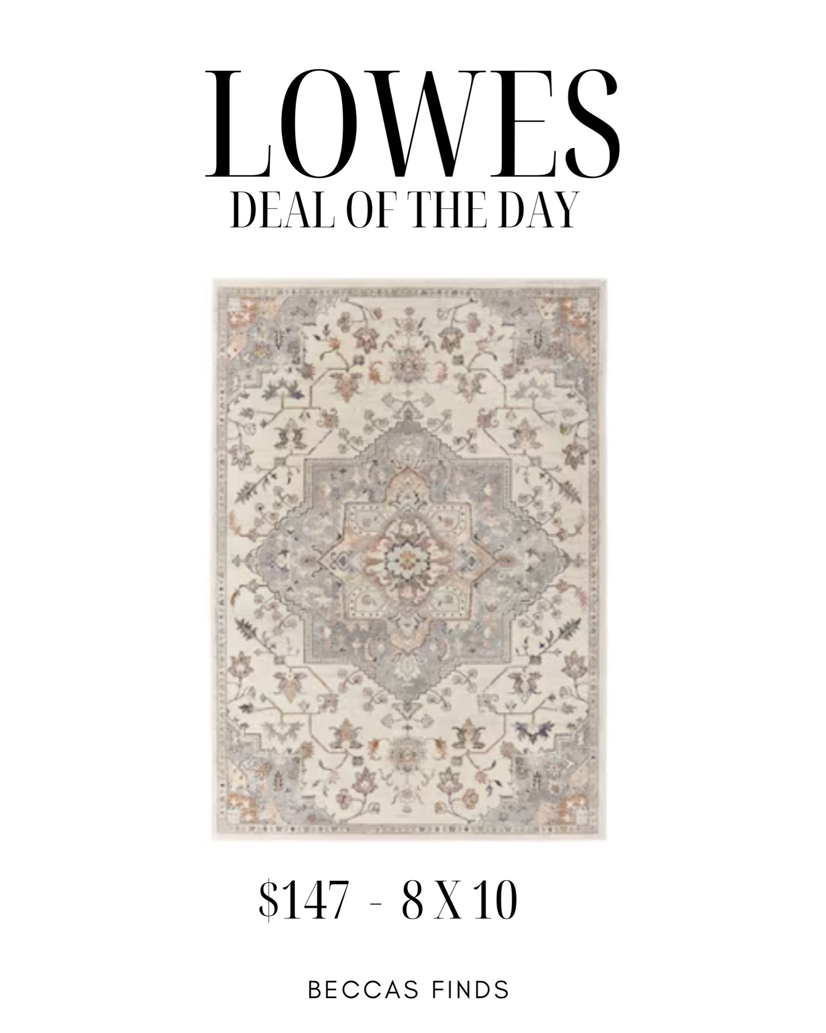 Lowe’s has an exclusive rug for an incredible price 

#LTKstyletip #LTKsalealert #LTKhome