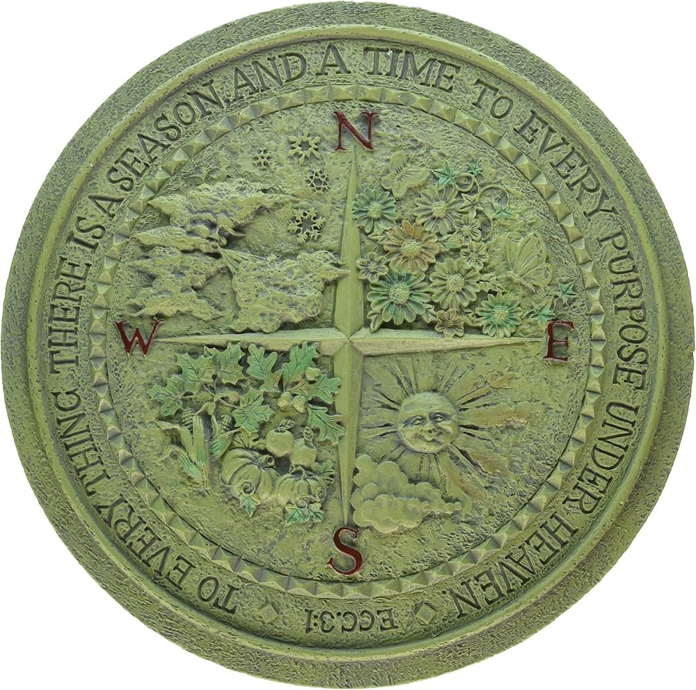 Roman 12" Four Seasons Garden Plaque (40361) | Amazon (US)
