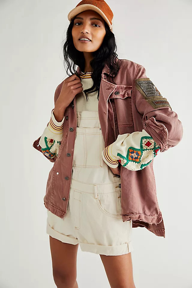 Embellished Military Shirt Jacket | Free People (Global - UK&FR Excluded)