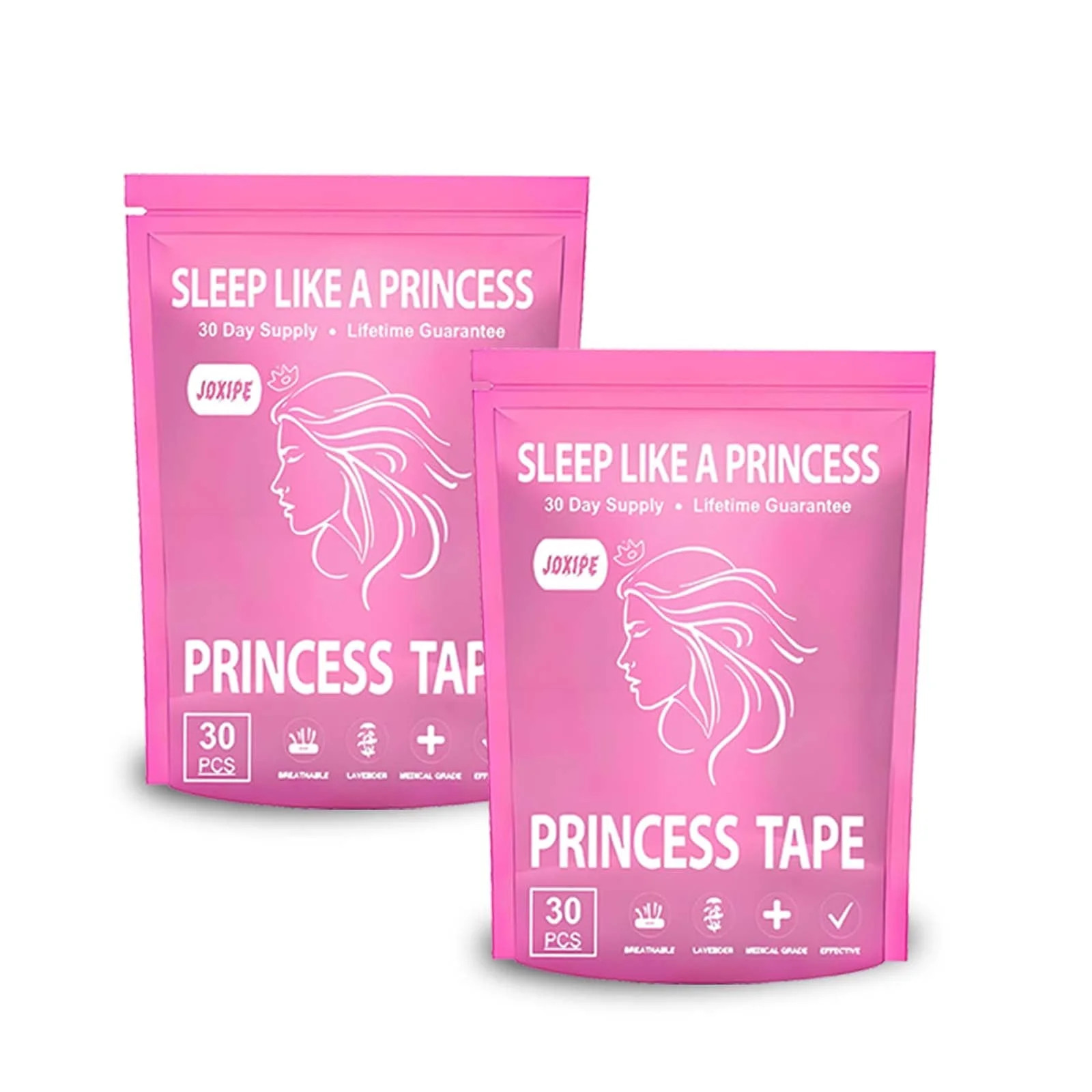 Mouth Tape for Sleeping - 60 Strips (1 Month Supply), Gentle Adhesion Pink Strips, Snoring Relief... | Walmart (US)