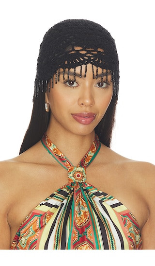 Hand-crocheted Beanie in Black | Revolve Clothing (Global)