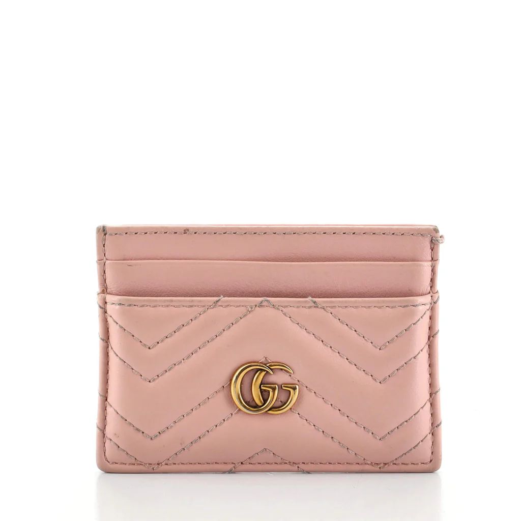 GG Marmont Card Holder Matelasse Leather | Rebag