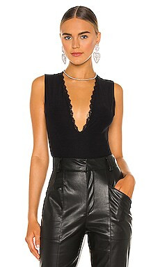 Margo Lace Trim Deep V Bodysuit
                    
                    fleur du mal | Revolve Clothing (Global)