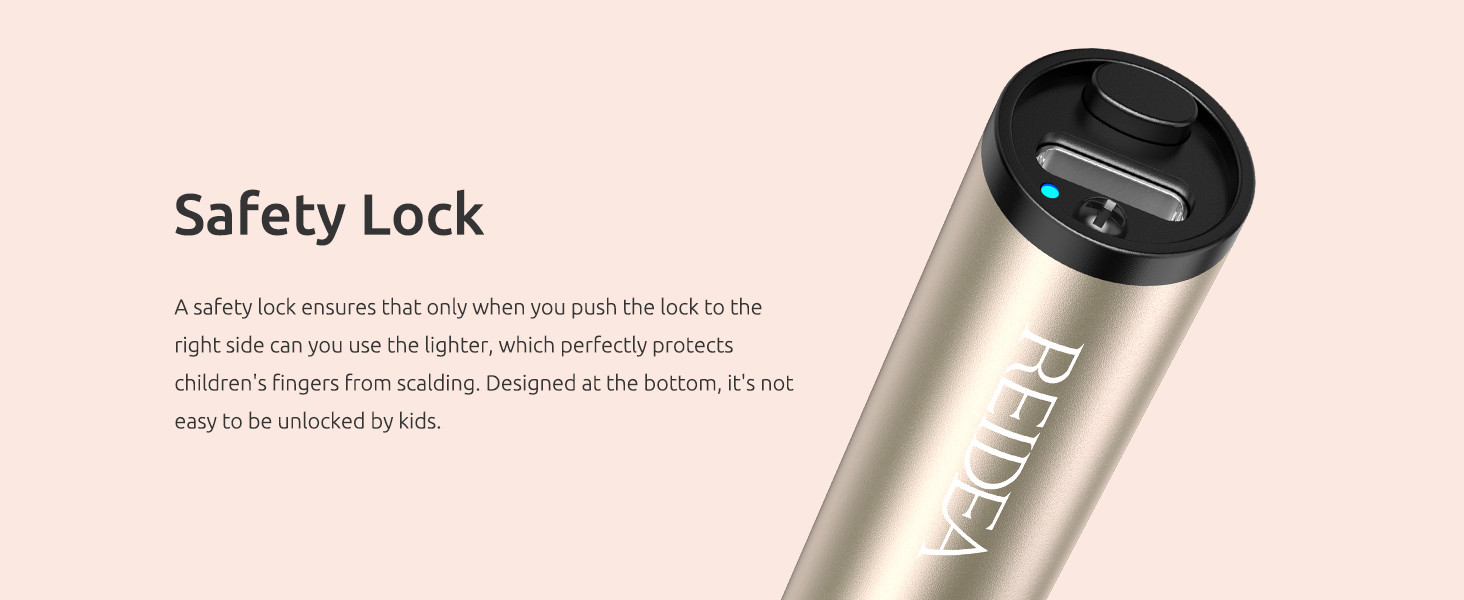 REIDEA Candle Lighter Electronic Arc Windproof Flameless USB Rechargeable Lighter with Safe Butto... | Amazon (US)