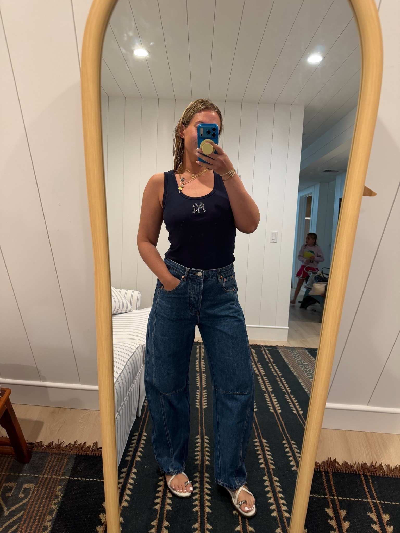 Favorite barrel Jean I've ever worn from Parke - I'm wearing a size 27 and I'm 5'6 for hei — daily edit cover from Found by Em