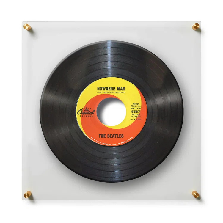 Record Album Frame With 12X12" Square Acrylic Mat (For Sleeve Or Vinyl) With Silver Hardware | Wayfair North America