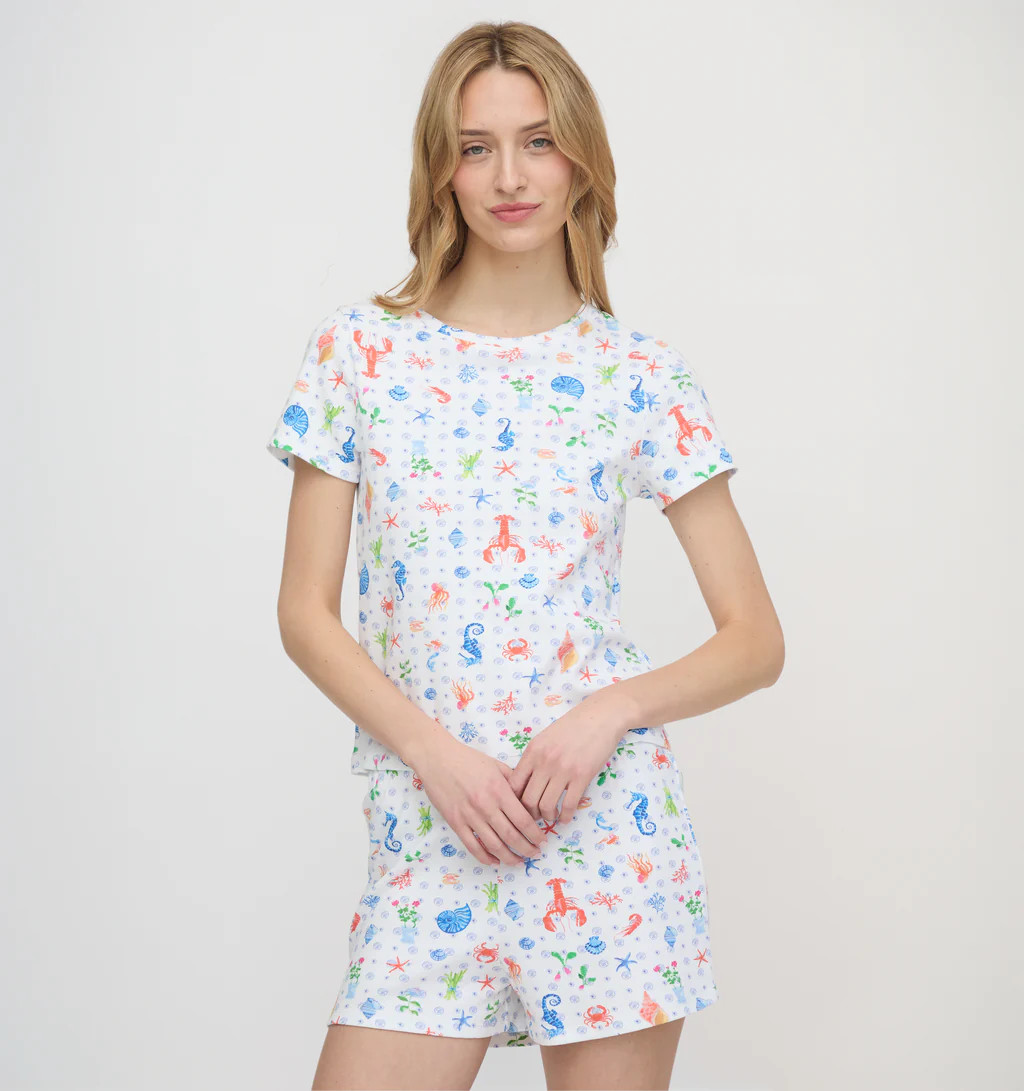 The Nina Pajama Set - Nantucket Seas | Hill House Home US