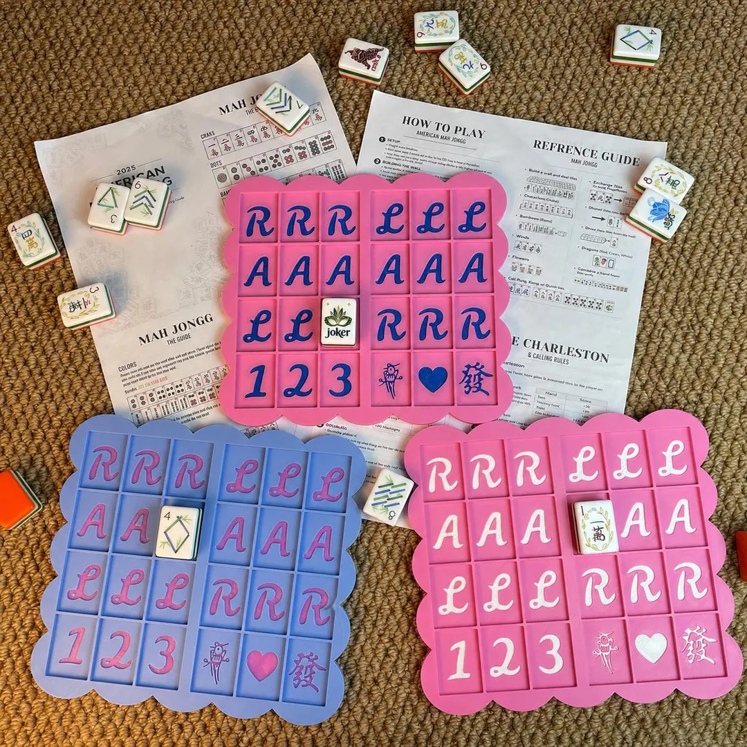 NEW VERSION 3D Printed Mahjong Practice Board, Scalloped Edge Tile Holder - Etsy | Etsy (Global)