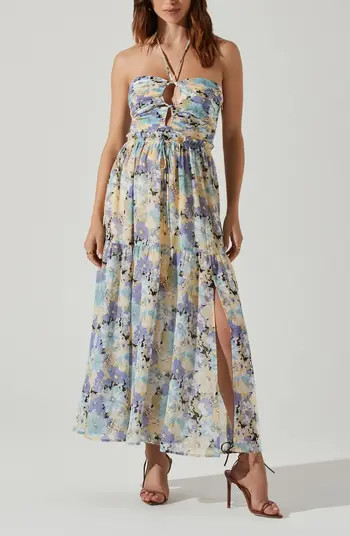 ASTR the Label Rozina Cutout Maxi Halter Dress | Nordstromrack | Nordstrom Rack