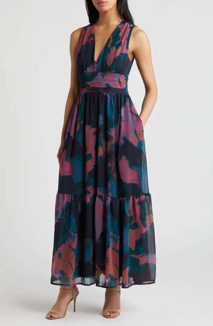 Chelsea28 Print Sleeveless Chiffon Maxi Dress | Nordstrom | Nordstrom
