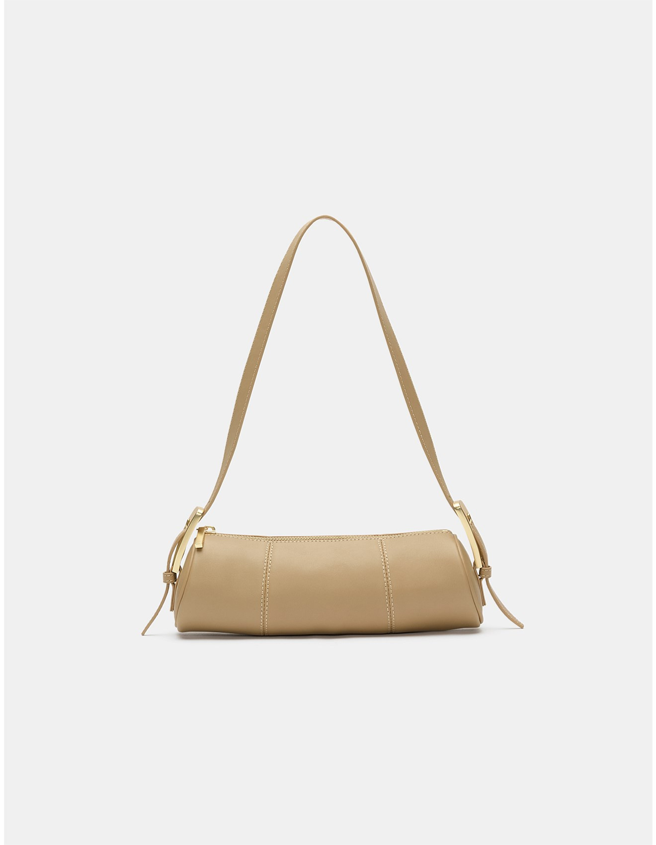 LEATHER ROUNDED SHOULDER BAG | David Jones (Australia & New Zealand)