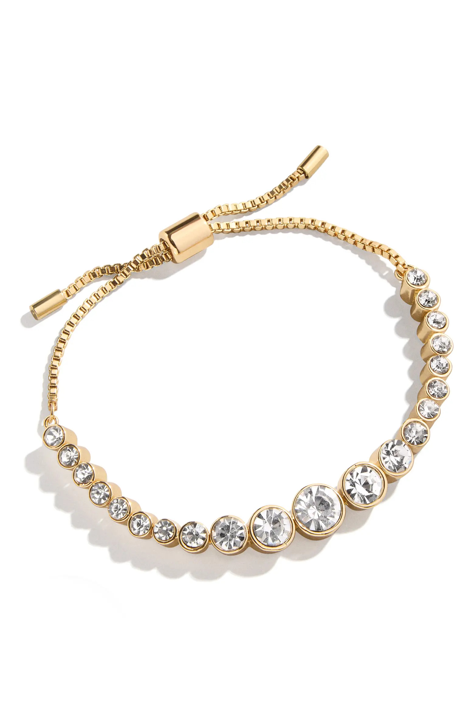 BaubleBar Round Stone Crystal Slider Bracelet | Nordstrom | Nordstrom