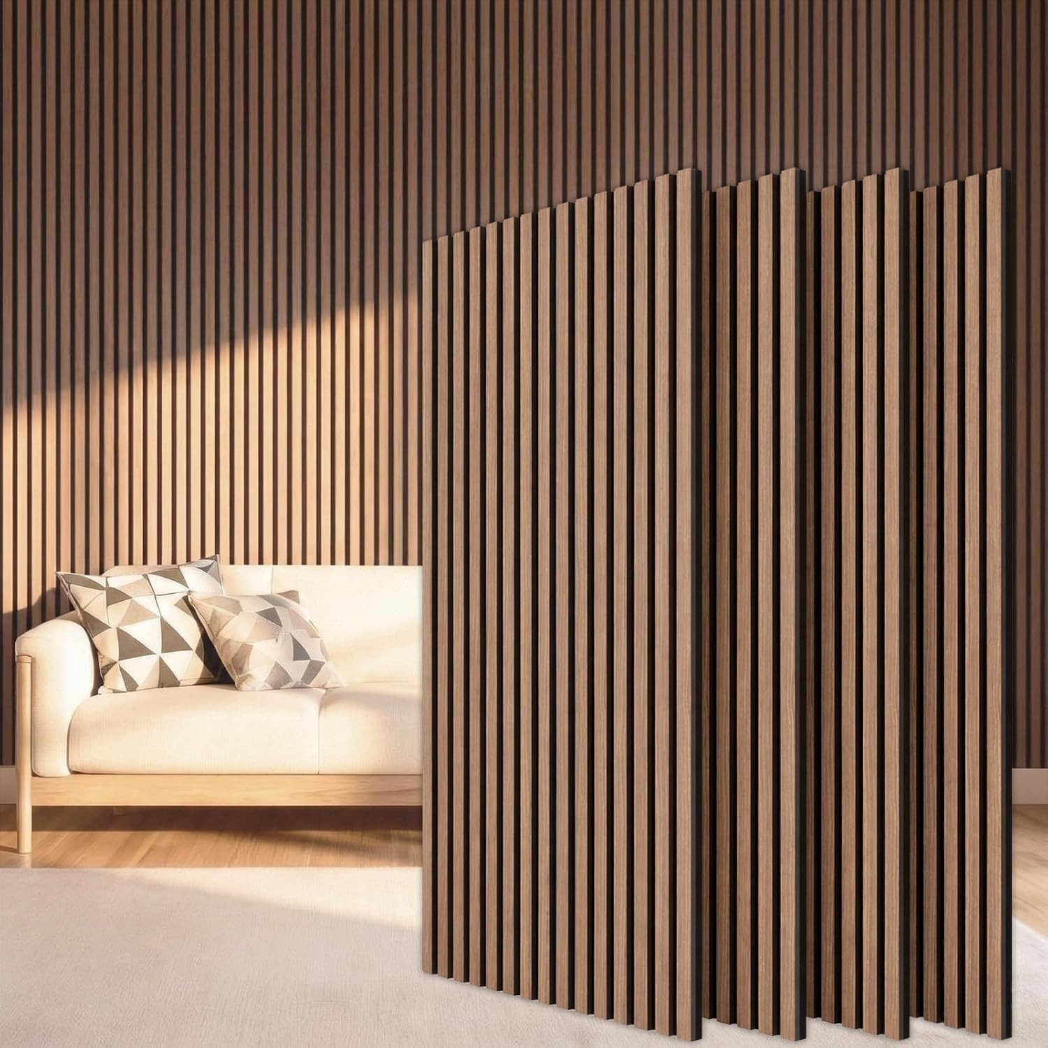 TONOR Wood Wall Panels for Interior Wall Decor-4 Pack 47.2" x 23.6" | Amazon (US)