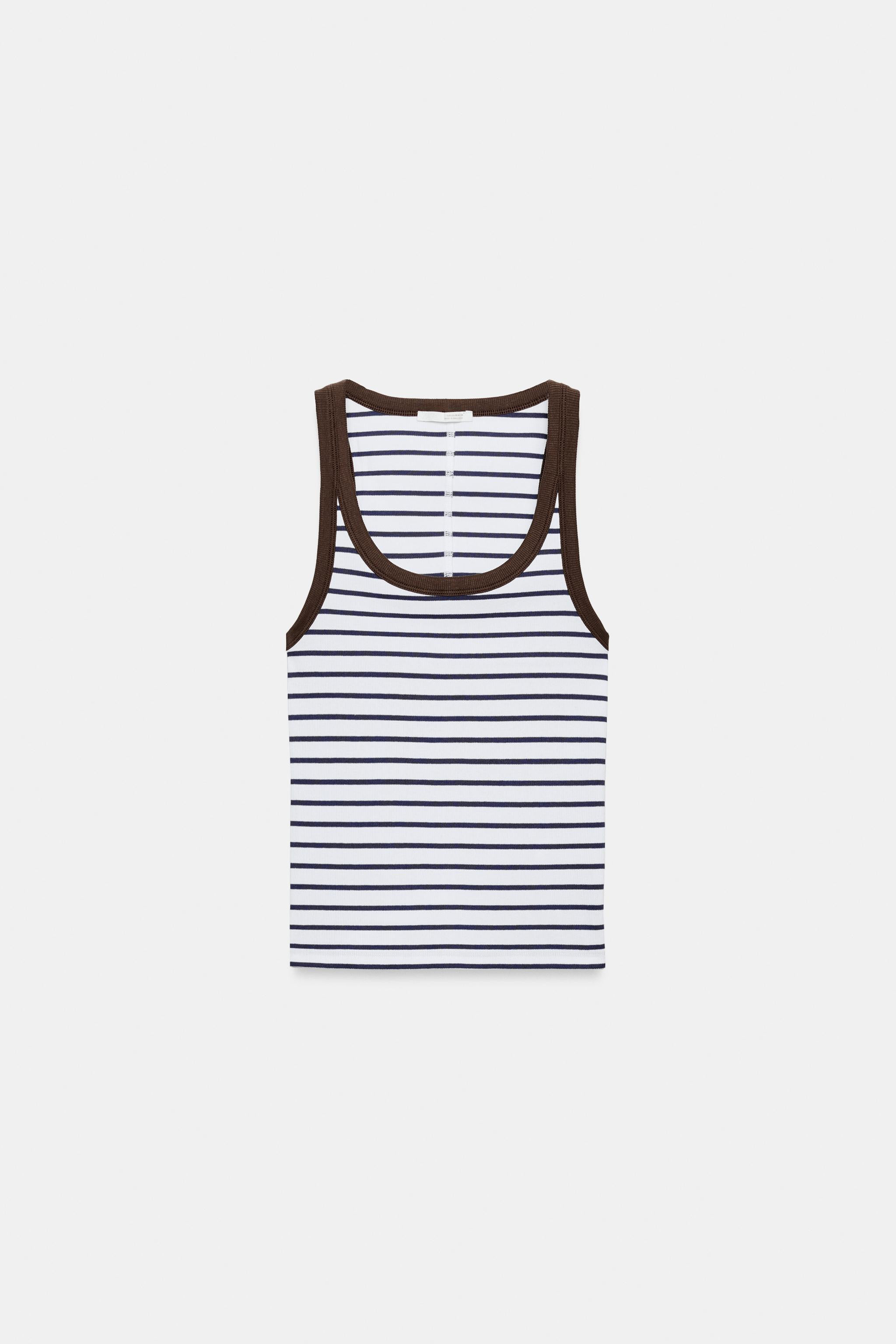 RIBBED SLEEVELESS TOP | Zara US