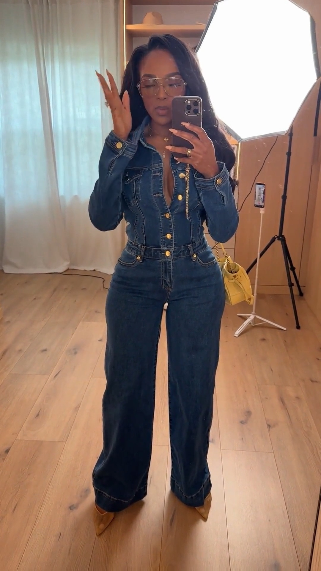 Scroll to shop 🤎  

A statement denim jumpsuit that defines the waist and elongates the legs — bold, flattering, and effortlessly chic. @Express 



#LTKstorytime #LTKvlog #LTKgrwm