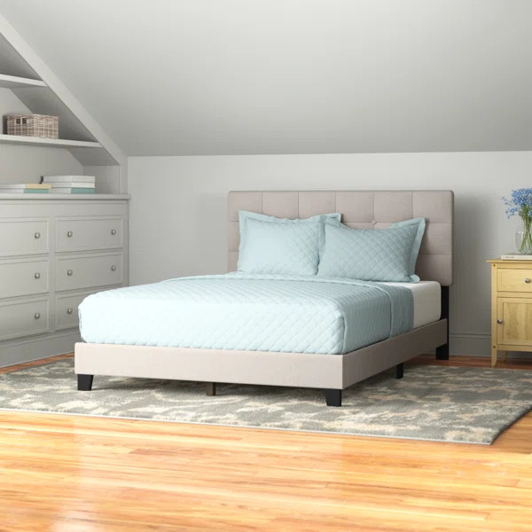 Abdiel Tufted Upholstered Low Profile Platform Bed | Wayfair North America