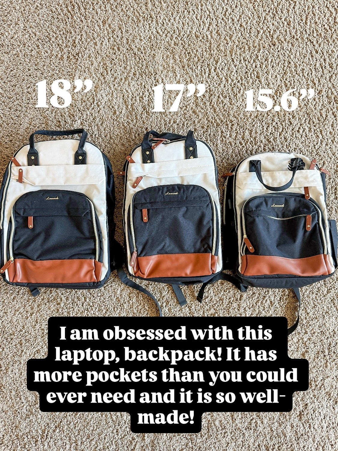 I just can't get enough of this backpack! It's perfect for work and travel, with so many pockets for all your essentials. Highly recommend! All three are listed in the same listing and come in several colors

#LTKmomlife #LTKTravel #LTKOver40