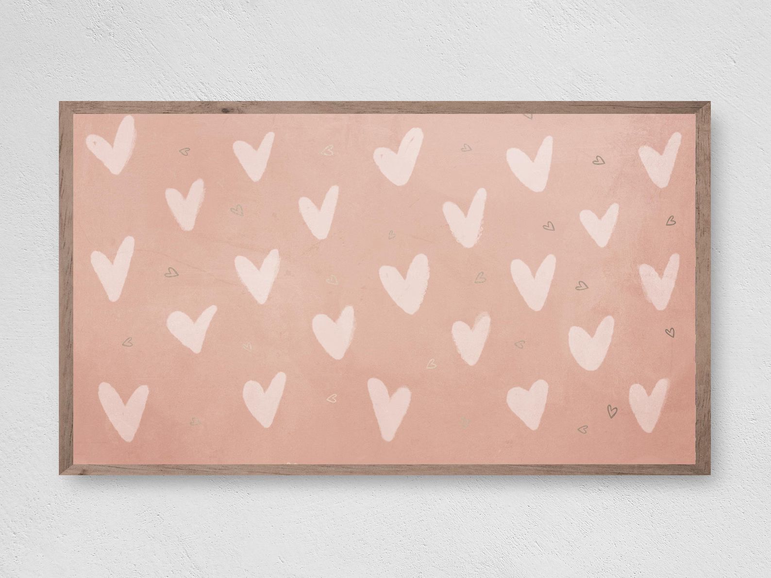 Valentine's Day Samsung Frame TV Art Pink Heart Art | Etsy | Etsy (US)