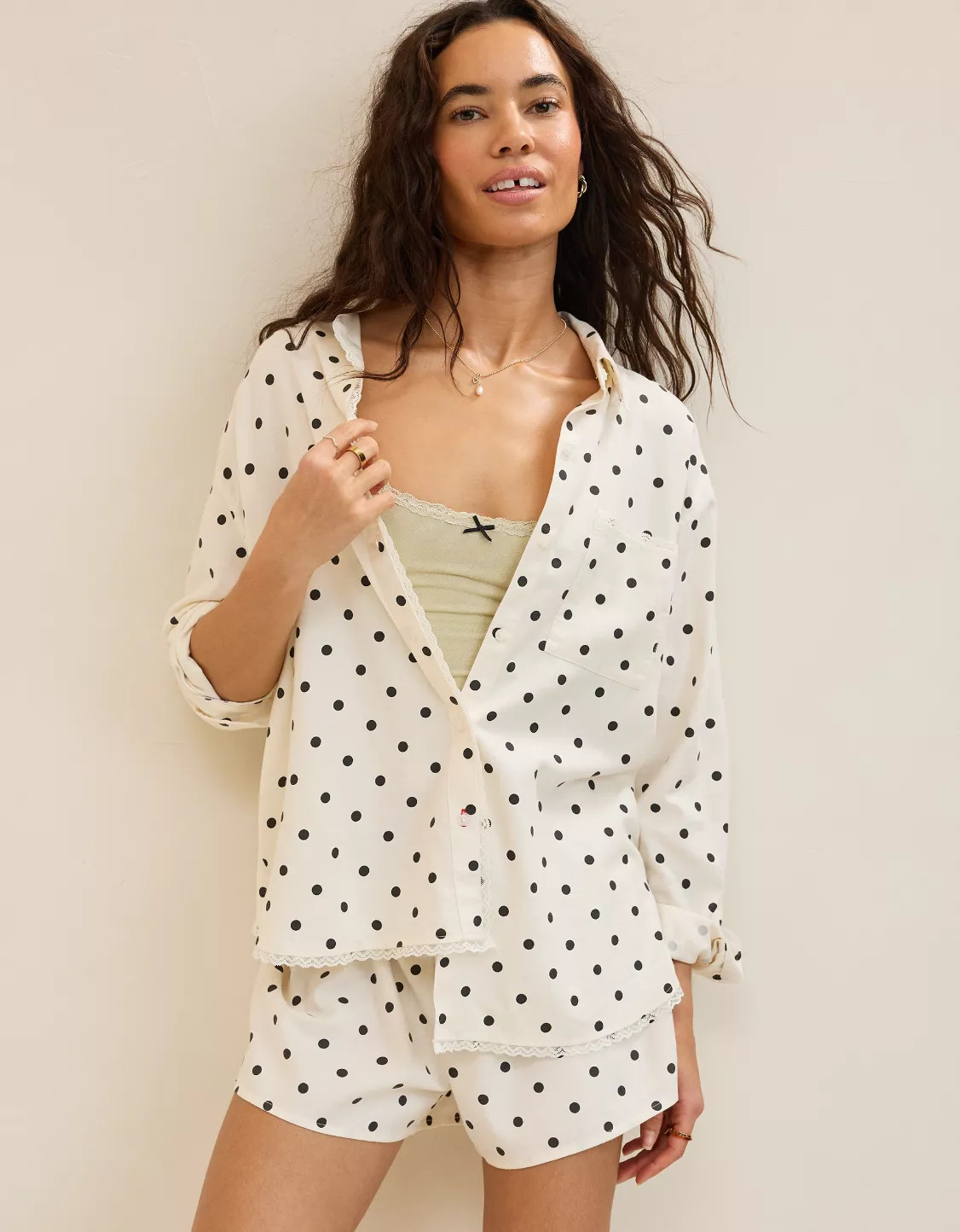 Aerie Flannel Pajama Shirt | Aerie