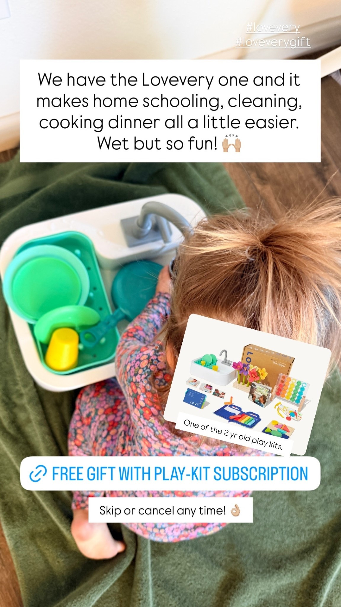 We have the Lovevery one and it makes home schooling, cleaning, cooking dinner all a little easier. Wet but so fun! 🙌🏼 Skip or cancel any time! 👌🏼 #lovevery
#loveverygift
 @lovevery  One of the 2 yr old play kits.

#LTKmomlife #LTKKids #LTKBaby