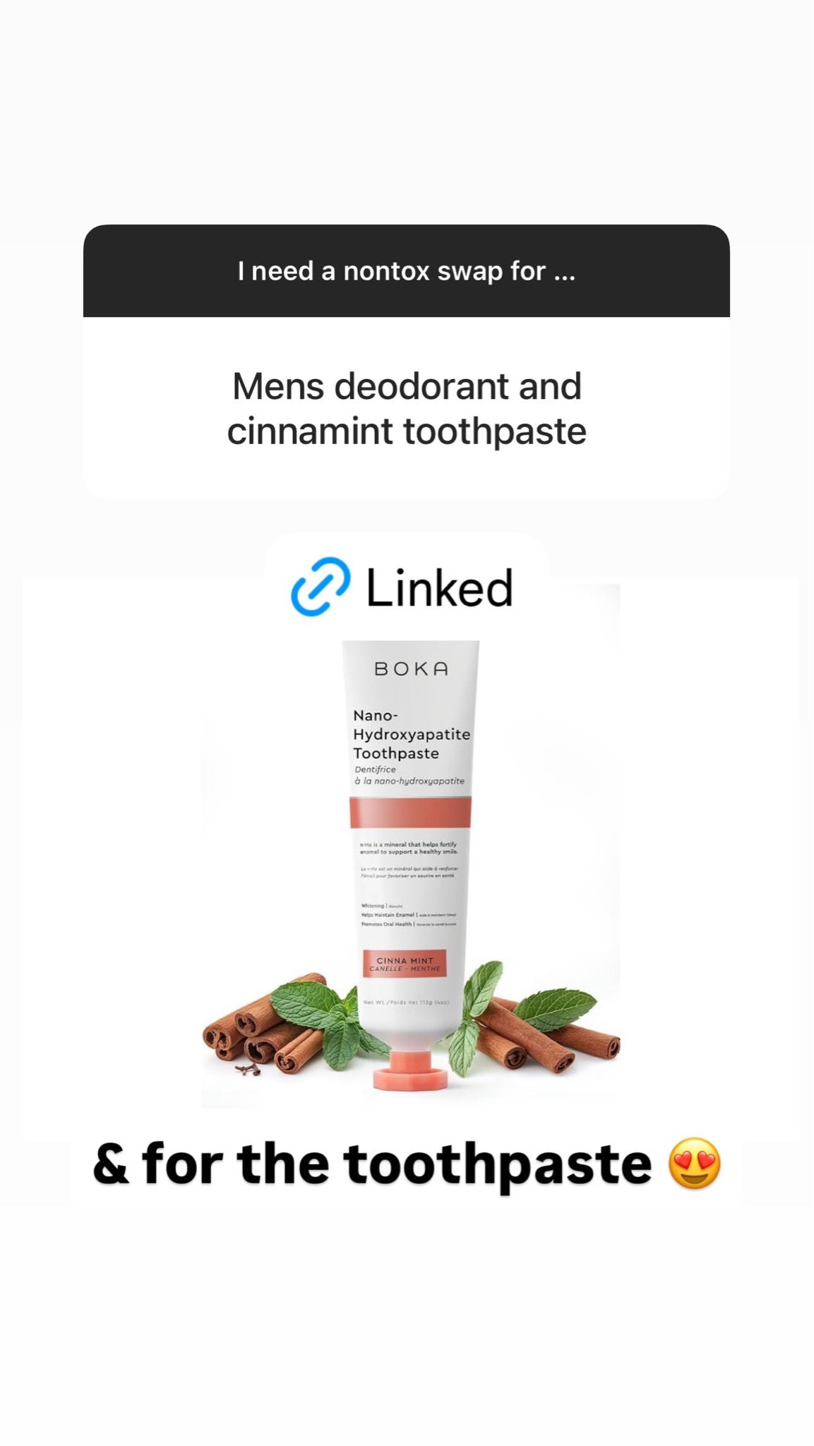 Clean cinnamon toothpaste 

#LTKFitness #LTKBeauty #LTKFamily