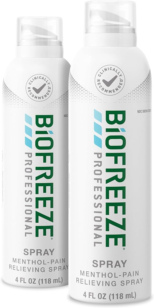 Biofreeze Professional Spray Pain Relief for Knee, Neck, Hip, Joint, Shoulder, & Simple Backache,... | Amazon (US)