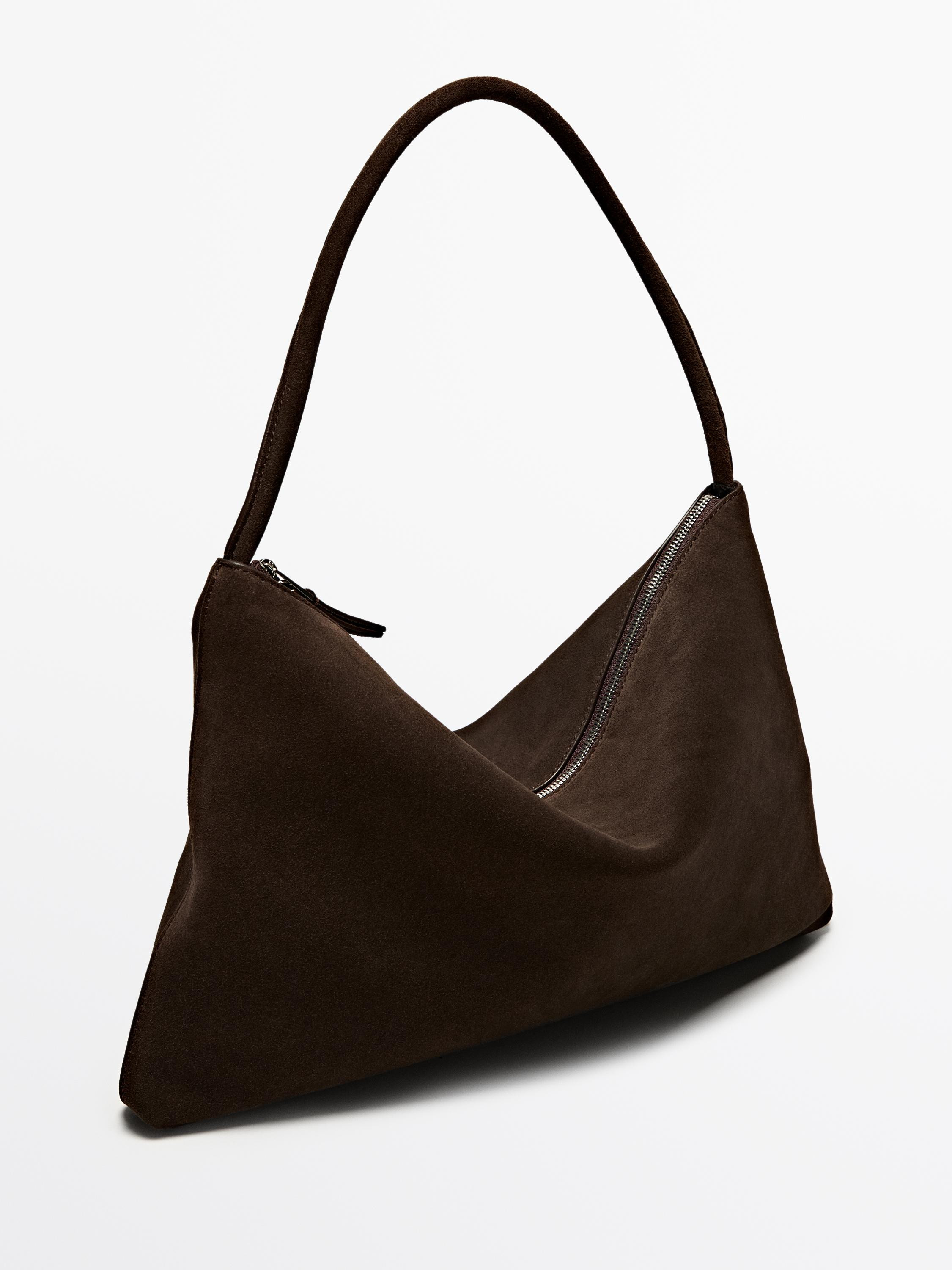 Tasche aus Rauleder und Rindsleder | Massimo Dutti DE