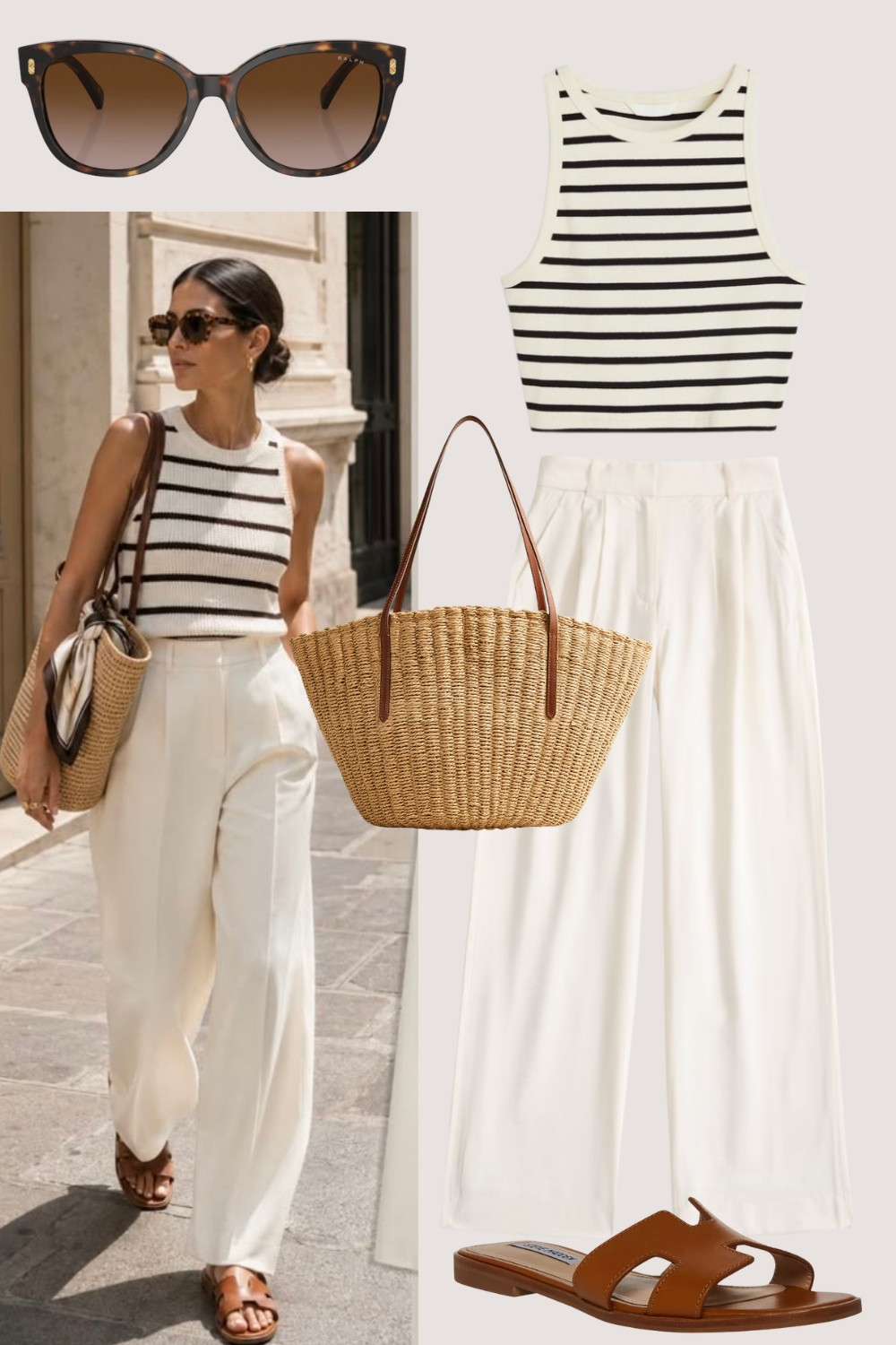 Elevated Summer Outfit

Look more together by pairing a high waisted pant with a tank top. Pair with sunglasses, a bag, and sandals.

#LTKootd #LTKOver40 #LTKMidsize