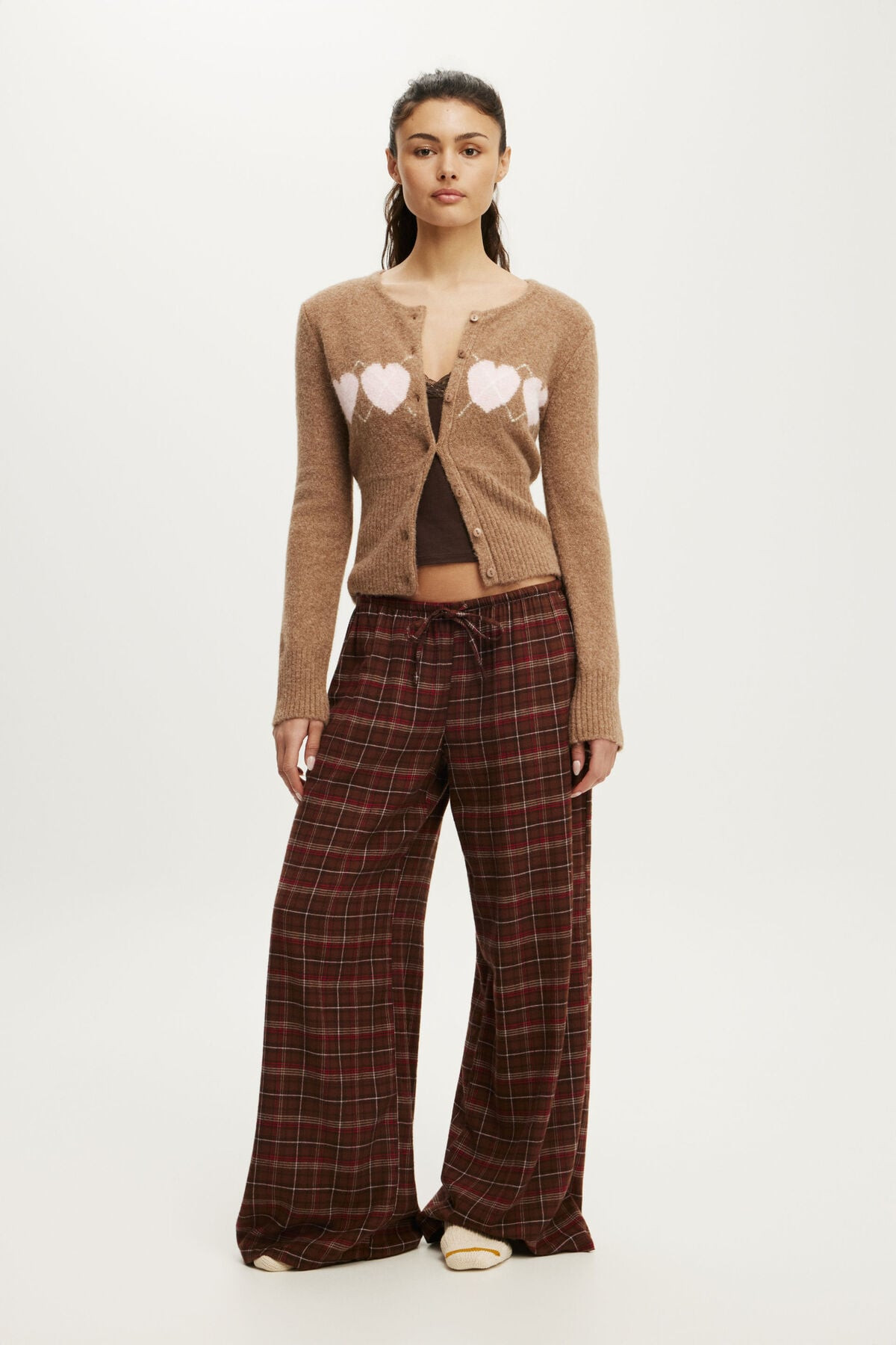 Cloud Soft Wide Leg Flannel Pant | Cotton On (US)