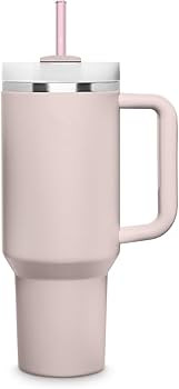 HALM Stanley Quencher Tumbler Glass Straws 3 Pastel Colors Pink Purple Orange Reusable Replacemen... | Amazon (US)