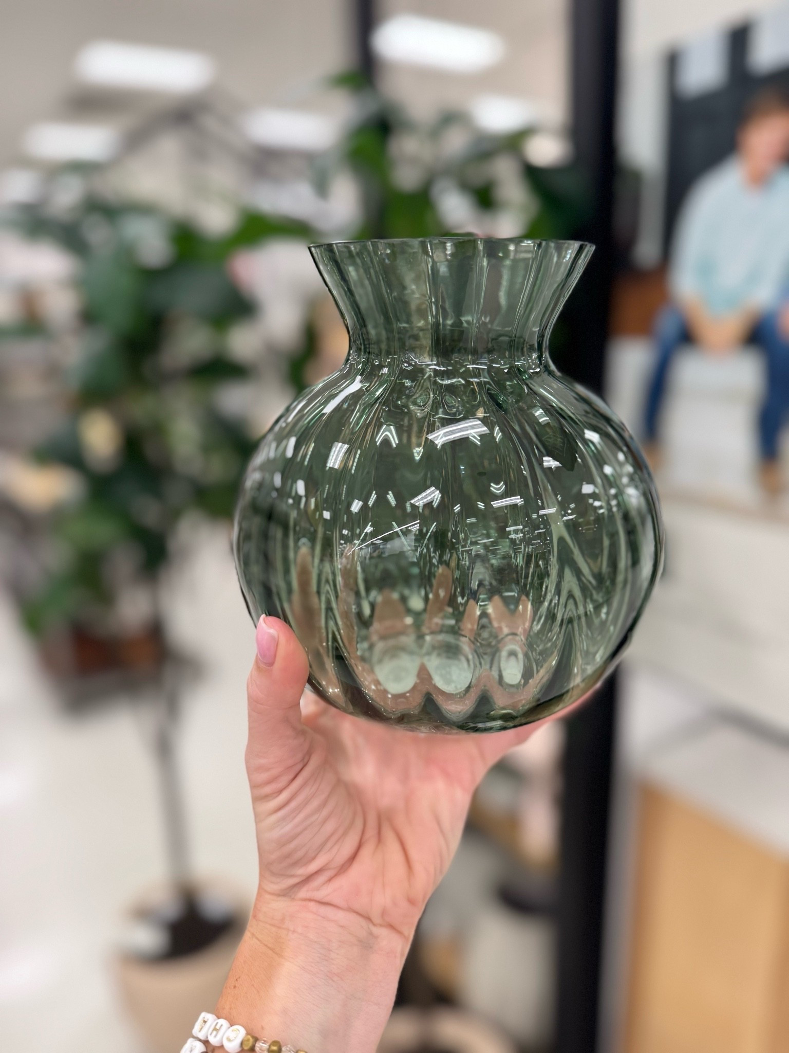 This $12 vase comes in this green color and clear, and is SO pretty IRL

#LTKHome #LTKOver40 #LTKSaleAlert