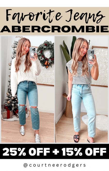 Abercrombie Black Friday Sale!! 🖤 25% off my favorite retailer when you sign into your account! ➡️EXTRA 15% off with code: AFKATHLEEN

🩷➡️Sizing: I’m 5’4” (size 2/4)
•Cable Knit Sweater / size small
•Jeans: (27/4 Xshort length)
👖Washes: Medium Destroy + Light

Abercrombie, Cyber Week, Thanksgiving outfits, fall fashion, winter outfits 

#LTKGiftGuide #LTKsalealert #LTKSeasonal